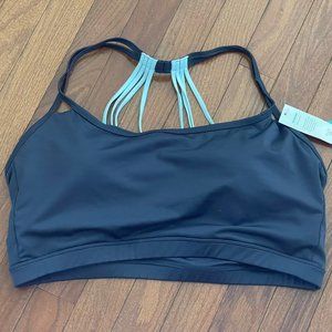 New with Tags Lane Bryant Livi Active Dark Gray Low Impact Sports Bra Size 22